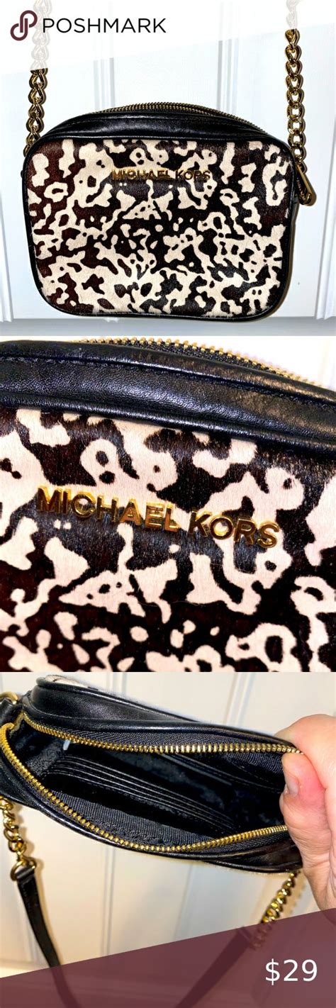 cow print michael kors crossbody